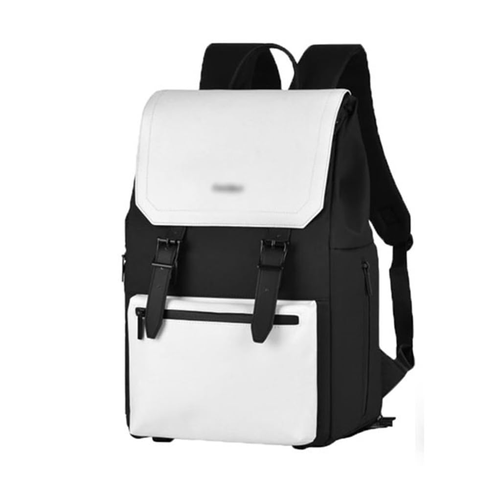 Bolsa for cámara SLR Doble Hombro Mochila for cámara de Gran Capacidad Mochila for fotografía Universal Ocio al Aire Libre(Blue,White)