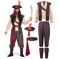 Spooktacular Creations Mens Caribbean Pirate Disfraz de Sea