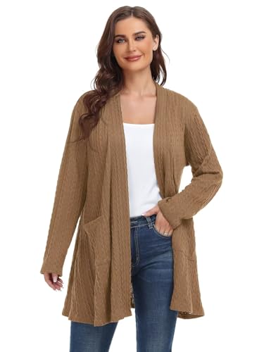 Image of BELAROI Plus Size Cardigan Sweaters for Women 2026 Pockets