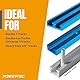 POWERTEC 71168-P3 T-Track-Halteklemmen, 14,5 cm L x 3,8 cm Breite, 6 Stück