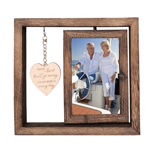 Memorial Photo Frame, Rotating Photo Frames, Sympathy Gifts for Loss of Loved One Bereavement Gifts (23 * 21CM)