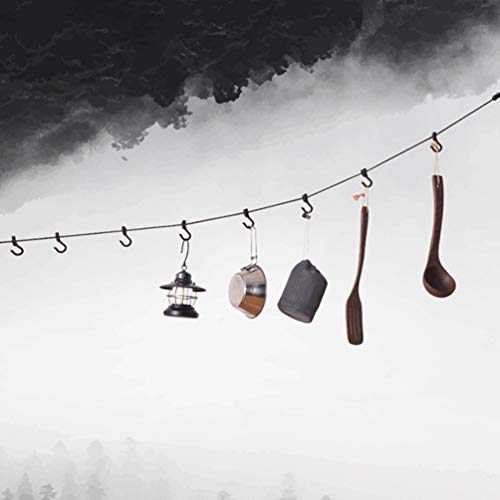 TEHAUX Barraca Ao Ar Livre Barraca de Acampamento Varal Com Ganchos Portátil Acampamento Cordão para