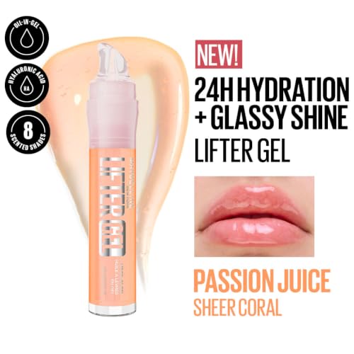 Image of Maybelline New York Lifter Gel Lip Oil In Gel, Passion Juice, 6.6ml