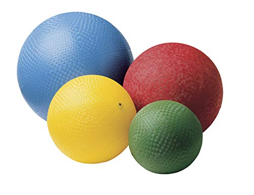 Sportime Rubber Playground Ball Set, Assorted Size, Assorted Color, Set of 4