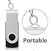 KEXIN 100 Pack 1GB USB Flash Drive Bulk Pack Thumb Drive Bundle USB Drives Jump Drive USB Stick 1 GB Swivel Design Memory Stick Black