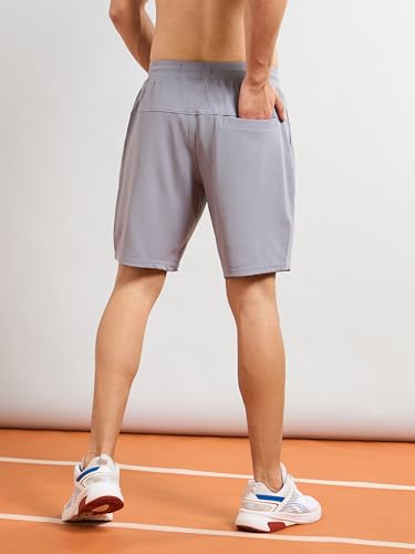Image of TECHNOSPORT Men Solid Slim Fit Sports Shorts TS Flexi Polyester Mid Rise Drawstring Shorts Pant for Men Pockets Gym Workout Running Joggers Casual Quick Dry