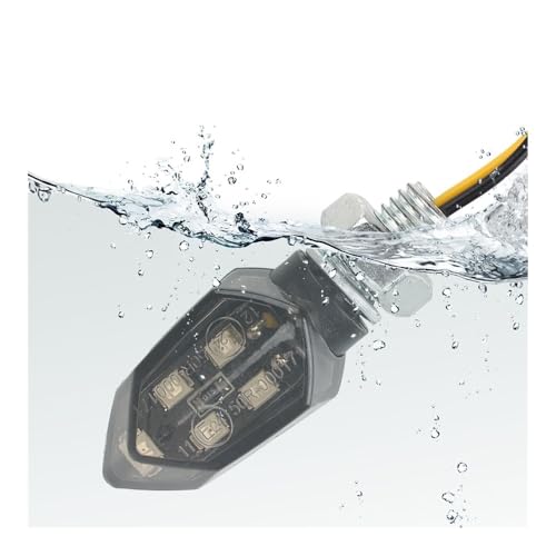 Evita accidentes con el intermitente motocicleta LED universal de alta visibilidad mini 2 uds 3