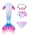 Kakawayi Girl's Mermaid Tail Swimsuit Bathingsuit Sea-maid Bikini£¨no monofin)