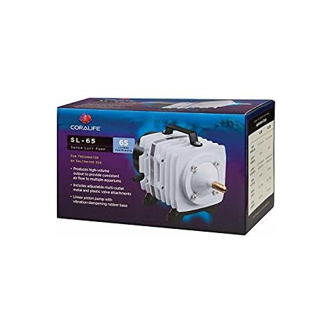 Coralife Aquarium Fish Tank Marine Salt Water or Fresh Water SL-65 Super Luft Air Pump Cover