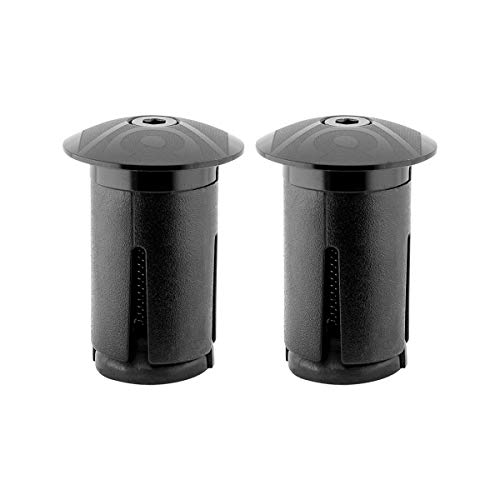 Origin8 Alloy Locking Bar End Plugs (Anodized Black) #TOP1