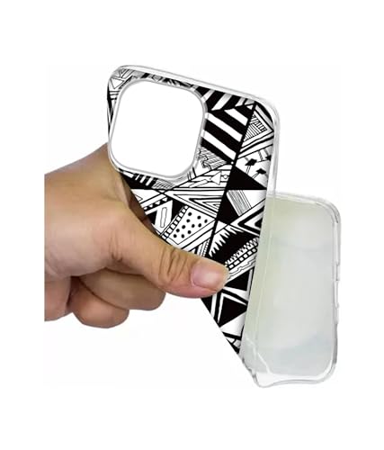 Image of Amazon Brand - Solimo Random Pattern Printed Silicon Soft TPU Back Case Cover Compatible for Apple iPhone 15 Pro