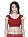 Shonaya. Women's Party Wear Half & Half Saree With Unstitched Blouse Piece (Red)