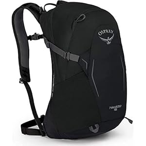 Osprey Hikelite 18L Unisex Hiking Backpack, Black