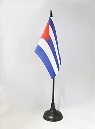 Miniatura 146 de Bandera de mesa Colombia 5'' x 8'' - Bandera de escritorio colombiana 8.3 x 5.5 in - Barra y base de plástico negro - AZ FLAG
