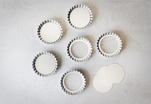 Kitchen Craft - Scatole di tartellette scanalate in alluminio con basi allentate, 10 cm (set di 6) - immagine 6