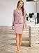 Allegra K Women Skirt Suit Set Two Piece Collared Button Down Blazer Above Knee Pencil Skirt Work Business Interview Outfits Small Grey Pink