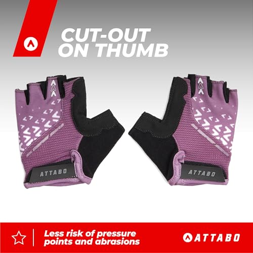 ATTABO Vito JRB Gants de Cyclisme pour Enfant en Gel, rembourrés, Respirants, réfléchissants, Patch pour Le Pouce et – Prise sûre pour Le Trail, la Vie Quotidienne et Le VTT – vue 3