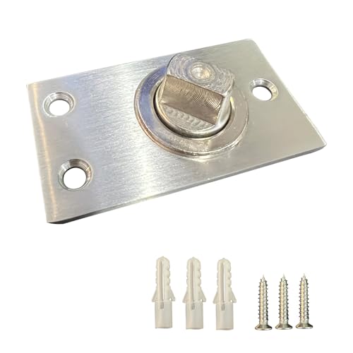 Top Hardware Stainless Steel Floor Mounted Bottom Free-Swinging Pivot (Satin Brushed)