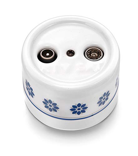 Prise R-Tv/Sat Final Fontini 30709612 en porcelaine fine décorée pour intérieur prestigieux