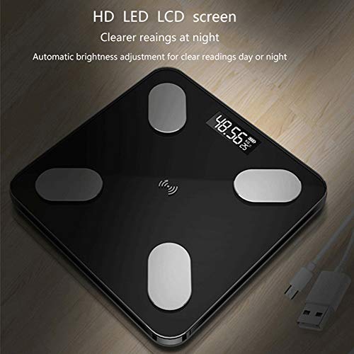 Balance de poids connectée et analyseur de composition corporelle LED - 5
