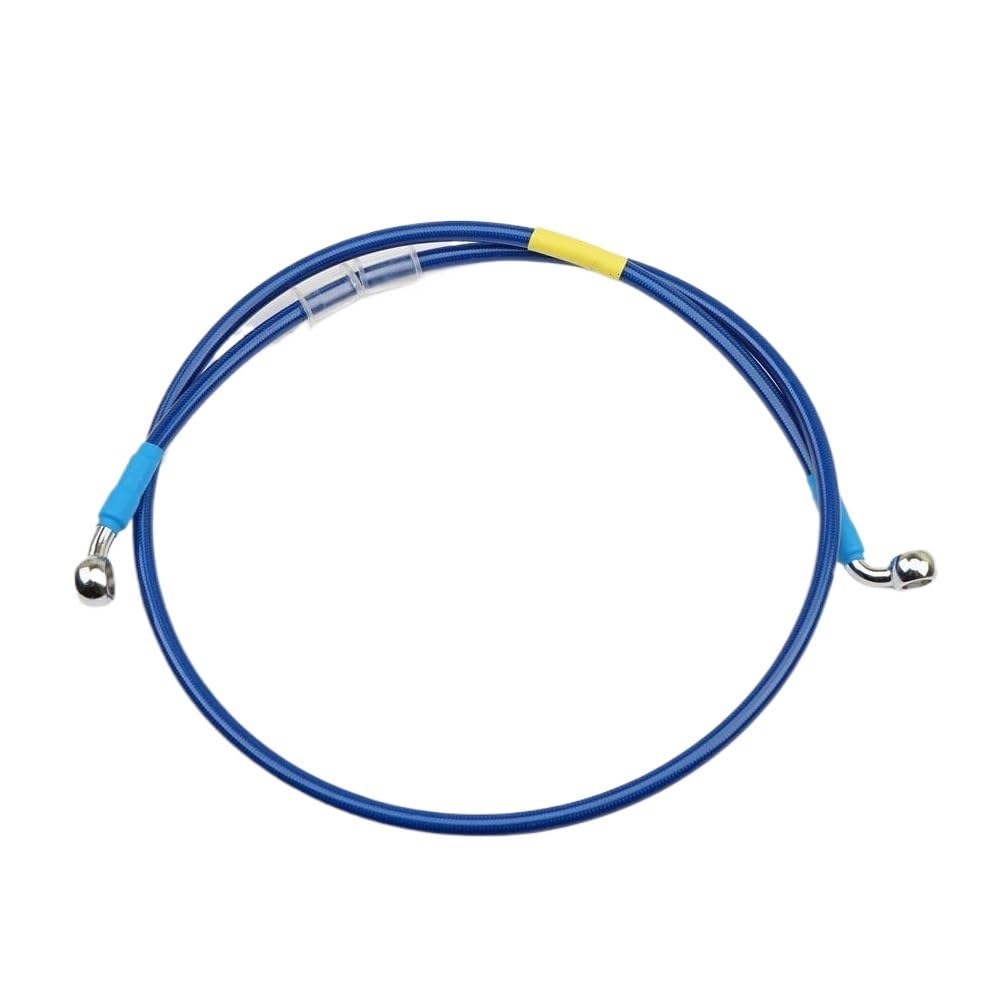 Tuyau de frein pour moto tressé en acier bleu durite d'embrayage hydraulique M10 Banjo 1/8 pouce