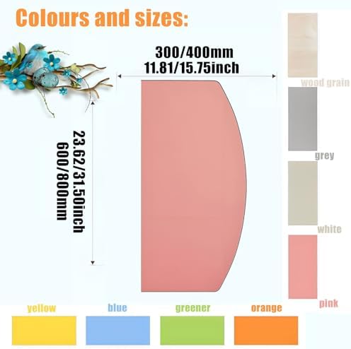 FloorMounted Children's Urinal Partition Waterproof Privacy Screen Divider for Schools & Kindergartens Toilet Protection Baffle with Accessories (Blue 600x300mm)