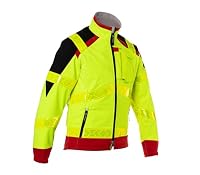 KÜBLER RESCUE Softshelljacke Herren PSA 2 - Warngelb/Mittelrot - EN ISO 20471 Klasse 2 - Form 1094 - Größe XS – Ansicht 3