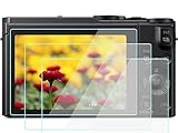 WH1916 LX10 Screen Protector Compatible for Panasonic Lumix LX10 LX9 G9 G8 G7 S5 Camera, 9H Tempered Glass Anti-Scrach Anti-Bubble Anti-Dust (3 Pack)