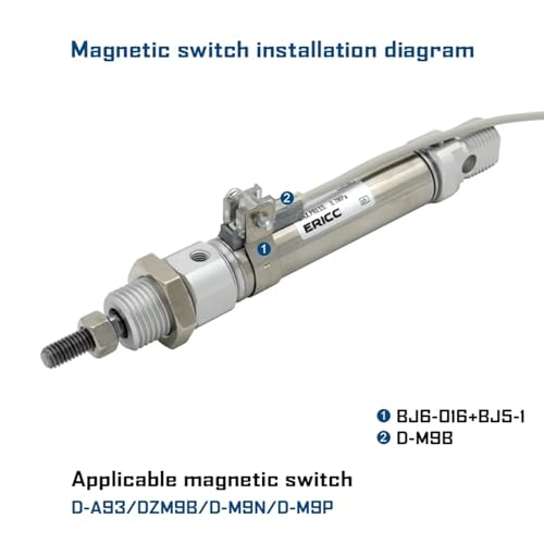 Cilindro de aire compacto serie C85 de doble efecto para optimizar sistemas neumáticos de 12mm 6