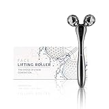3D Facial Massager Rollers Facial Lifting Massager, Skin Care Face Massager Firming Tools for Body Relaxation Massage, Kneading, Body Slimming and V-Shaped Face Lift, Anti-Wrinkle (Gun Grey)