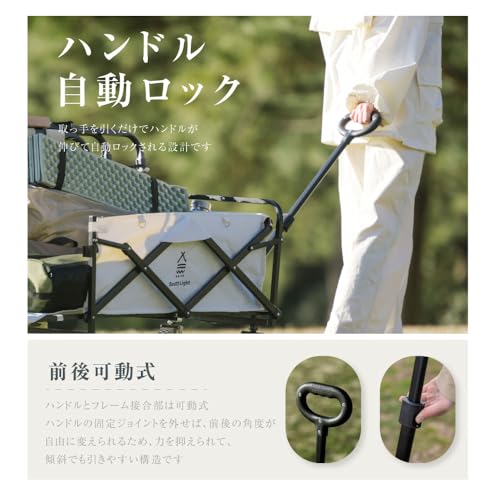 ムーブメントアイ キャリーカートワゴン 折りたたみ式 sl-lc130-kk の商品画像 6