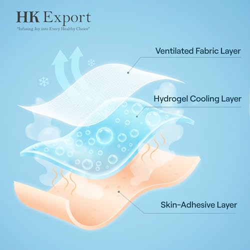 Image of Pain Relief Patch (20 Pcs) | Cooling Hydrogel Patches for Back, Neck, Knee, Shoulder & Muscle Pain,Patch Pain Reliever | Skin-Friendly Flexible Fabric | Individually Packed for Travel, Cramps & Body Pain Relief