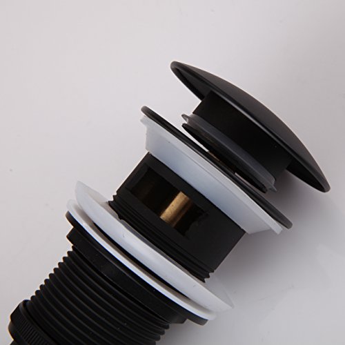 Ownace Bathroom Faucet Vessel Vanity Sink Pop Up Drain Stopper With Overflow Black Color #TOP3
