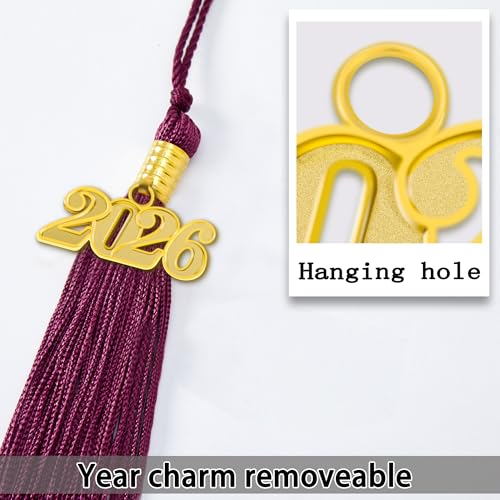 Image of Graduation Cap and Gown 2026 Matte Unisex for High School Bachelor | Heavyweight Matte Polyester, Zipper Closure, Adjustable Cap with 2026 Tassel, Sizes 39-60, Bulk Orders Available