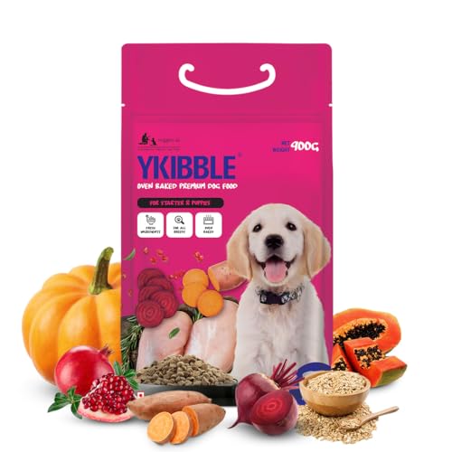 Image of WIGGLES Ykibble Puppy Food Dry Small Dogs Starter, 900 gm, 1-12 Months - Oven Baked Nutritionally Balanced Pet Food - Chicken, Vegetables, Vitamins & Minerals