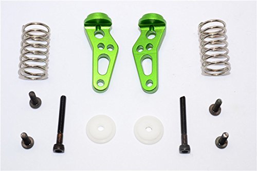 GPM For Vaterra K5 Blazer Ascender Upgrade Parts Aluminium Front Bumper Absorber - 1 Set Green