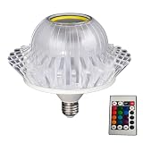 Crystal Acorn LED Lamp Bulb,Music Light. White and RGB Lighting,with Wireless Speaker. E26 Holder,100-240V 50/60Hz,Max 20W. Home Decor for Indoor,Party,Festival Activity,Dating etc Scenes