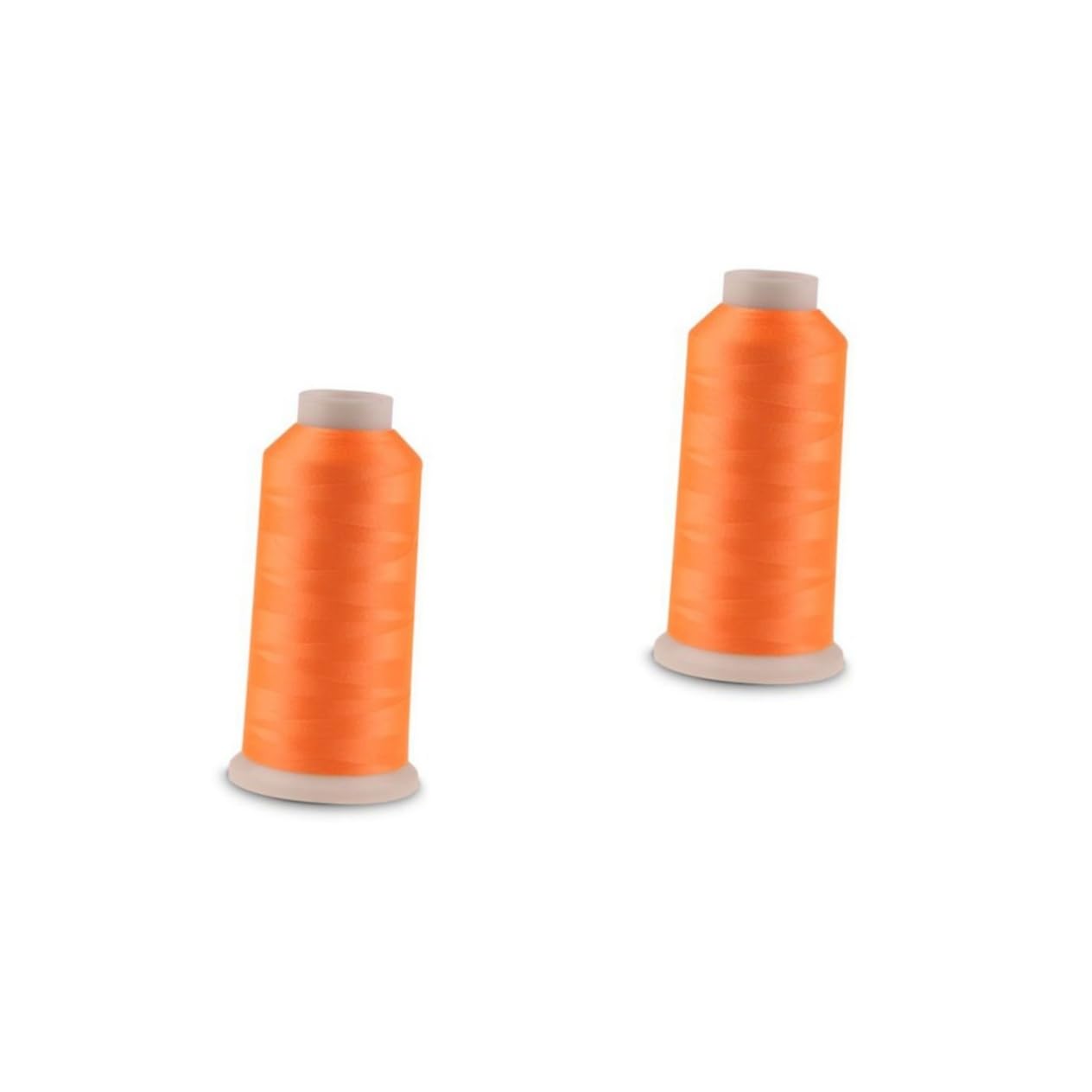 EXCEART 2piezas Hilo Luminiscente De Bordado De Yardas Para Máquinas De Coser Para Manualidades y Proyectos Creativos Color Naranja Brilla La Oscuridad Hasta Horas