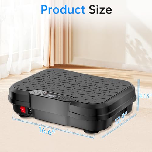 Vibration Plate Exercise Machine,Vibration Plate for Lymphatic Drainage Power Vibration Plate Machine Support 450 Lbs 250 Adjustable Speeds,Vibrating Plate Shake Plate Weight Loss - image 9