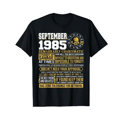 Regalos de cumpleaños de septiembre - Nacido en septiembre Virgo 1985 Divertido Camiseta