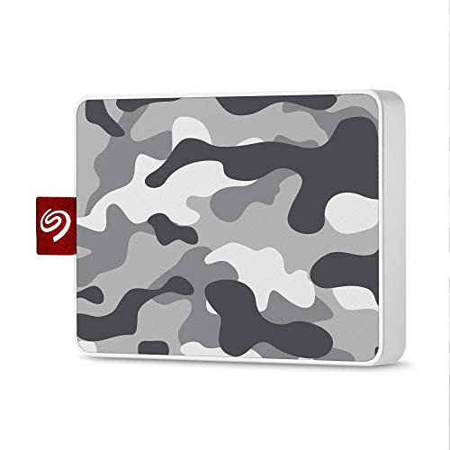 Seagate One Touch SSD 500GB External Solid State Drive Portable – Camo Gray/White