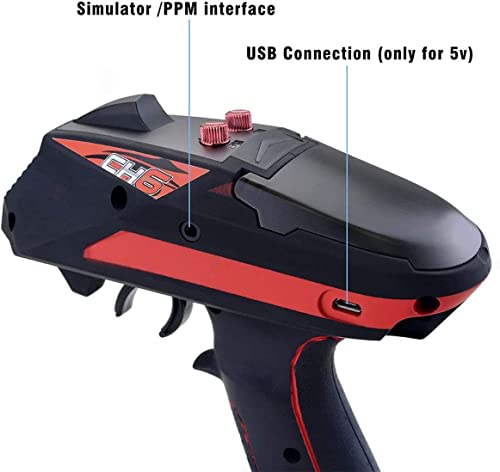 Fasizi 2.4G RC Car Controller 6 Channel Digital Radio Remote Control Transmitter With Receiver For Remote RC Car Boat - Image 4