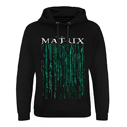Sweat à capuche Matrix noir vêtement de cinéma et streetwear