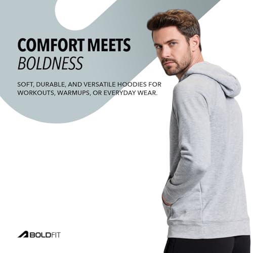 Image of Boldfit Hoodies for Man Hooded Sweatshirt for Man Solid Hoodie for Men Stylish Huddy for Men Regular Fit Sweatshirts for Boys with Hoodie Mens Hooded Sweatshirt with Pockets