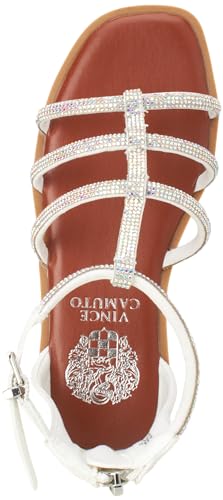 Vince Camuto Girls' Sandals - Open Toe Summer Strappy Flat Dress Gladiator Sandals with Adjustable Buckle Closure and Zipper4