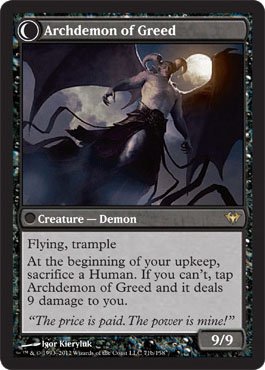 Amazon.co.jp: MTG 英語版 DKA-EN071 Ravenous Demon (Archdemon of