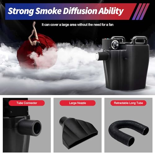 Máquina de humo con hielo seco 3500W efecto suelo miniatura 3