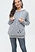 BOMBAXCEIBA Pullover Long Sleeve Puppy Holder Sweatshirt Pet Carrier Cat Dog Kangaroo Pouch Hoodies(Gray,M)
