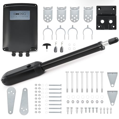 CO-Z Motore Cancello Battente 1 Anta con 2 Telecomandi per