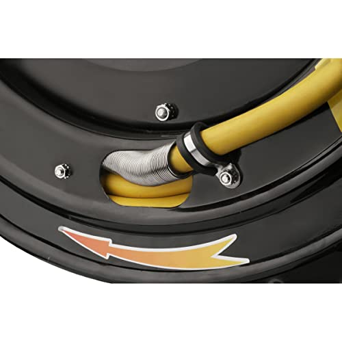 Heavy Duty Retractable 100-Foot Air Compressor Hose and Reel by Pentagon Tools - Thumbnail 6
